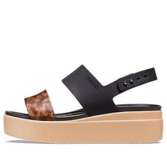 Crocs (Femmes) Brooklyn Tort Low Wedge « Noir Marron » 207864-0C4