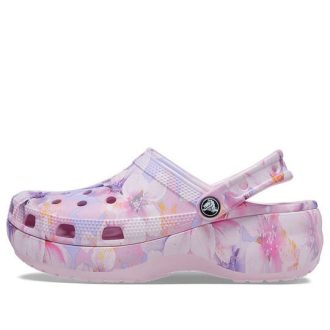 Crocs (femmes) Classic Platform Clog « Cherry Blossom » 208836-6W8