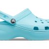Crocs (femmes) Classic Platform Clog « Pure Water » 206750-4SS