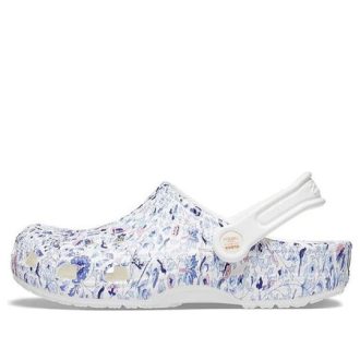 Crocs (Femmes) Liberty London x Crocs Classic Clog Beach Flowers Sandales blanches 206447-97E