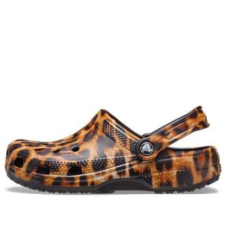 Crocs (Femmes) Sabots classiques imprimés animaux Sandales de plage décontractées Imprimé léopard 206676-90L