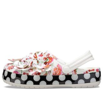 Crocs (femmes) Timeless Clash Roses Floral Dots Clog « Blanc Rouge Noir » 205372-97D