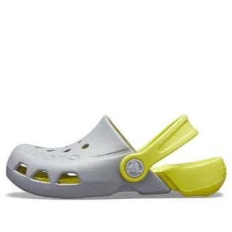 Crocs Kids Crocs Classic clog Sandales de sport « Gris Vert » 10400-06T