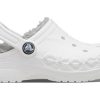 Crocs (PS) Classic Baya, sabots doublés « Blanc Gris » 207500-11H