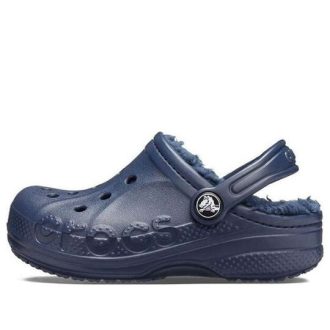 Crocs (PS) Classic Baya, sabots doublés « bleu marine » 207500-463
