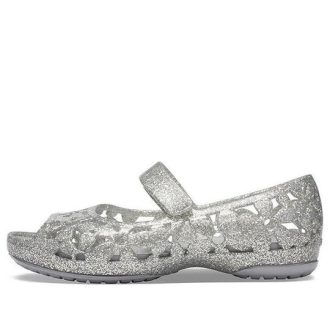Crocs (PS) Isabella Flower Flat « Argent » 205461-040
