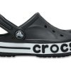Crocs (PS) Petites sandales Crocs Outdoor à talon plat, plage, sport, noir et blanc « Noir et blanc » 205100-001