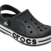 Crocs (PS) Petites sandales Crocs Outdoor à talon plat, plage, sport, noir et blanc « Noir et blanc » 205100-001