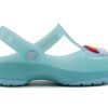 Crocs (PS) Petites sandales de sport à talon plat pour l&rsquo;extérieur, bleu glacier, 205534-4O9