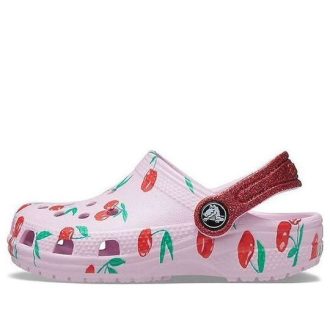 Crocs (PS) Sabots classiques à imprimé fruit, sandales de sport élégantes roses 207150-6GD