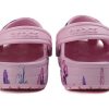 Crocs (PS) Sabots classiques à motif papillon, sandales d&rsquo;extérieur à talon plat, sandales de sport roses 206414-6GD