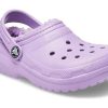 Crocs (TD) Sabots doublés classiques Crocs « Violet » 207009-5PR