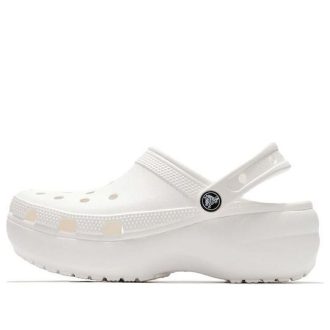 Crocs (WMNS) Classic Clog Clouds Chaussures de plage rétro Blanc 206750-100