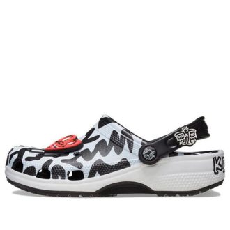 Crocs x Keith Haring Classic Clog « Noir et blanc » 209488-001