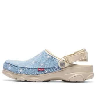 Crocs x Levi&rsquo;s Sashiko Classic Tout-Terrain Clog « Bleu os » 208917-2Y2