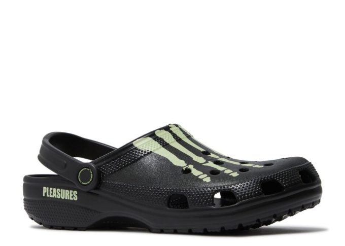 Pleasures x Classic Clog « Squelette – Brille dans le noir »
