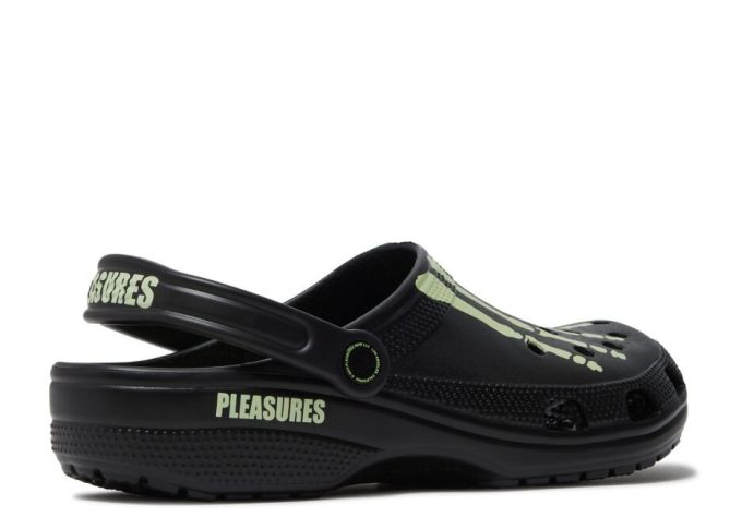 Pleasures x Classic Clog « Squelette – Brille dans le noir »
