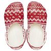 Pull classique de vacances Crocs (femmes) à imprimé graphique « Rouge et blanc » 209237-90H