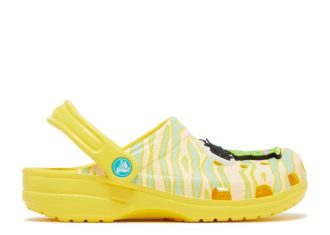 Ron English x Classic Clog Kids « Animaux de fête – Zèbre citron »