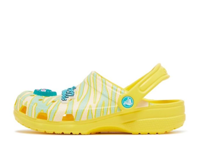 Ron English x Classic Clog Kids « Animaux de fête – Zèbre citron »