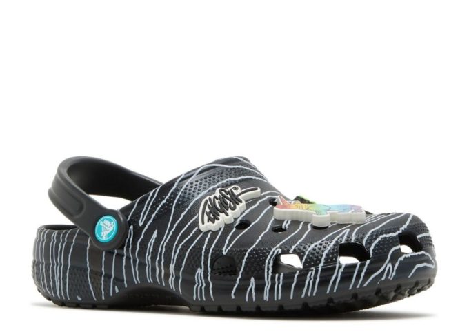 Ron English x Classic Clog Kids « Animaux de fête – Zèbre noir »
