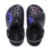 Sabot Crocs (GS) Classic à doublure duveteuse « Black Lightning » 207322-0C4