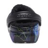 Sabot Crocs (GS) Classic à doublure duveteuse « Black Lightning » 207322-0C4