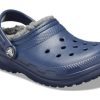 Sabot Crocs (GS) Classic à paillettes doublé « Bleu » 207010-459