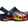 Sabot Crocs (PS) Classic Flame Broiled « Noir, rouge, vert » 206629-0X9