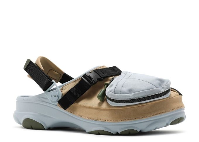 Sabot d’extérieur tout-terrain BEAMS x Classic « gris kaki » Sabot d’extérieur tout-terrain BEAMS x Classic « gris kaki »