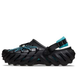 Sabot à lacets réfléchissants Crocs Echo « Noir sarcelle » 210004-001