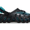 Sabot à lacets réfléchissants Crocs Echo « Noir sarcelle » 210004-001