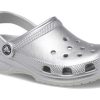 Sabot métallique classique Crocs (PS) « Argent métallisé » 209196-0P1