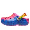 Sabots classiques Crocs (GS) doublés TieDye Graphic « Bleu Rose » 206683-6RW
