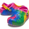 Sabots classiques Crocs (GS) doublés TieDye Graphic « Bleu Rose » 206683-6RW