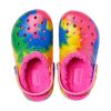 Sabots classiques Crocs (GS) doublés TieDye Graphic « Bleu Rose » 206683-6RW
