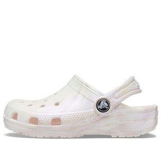 Sabots classiques Crocs (GS) « Marbre blanc rose » 207364-6PS
