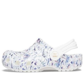 Sabots classiques Crocs (GS) x Liberty London « Blanc Bleu » 206514-100