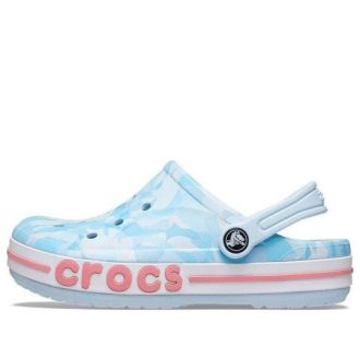 Sabots Crocs Bayaband Bubble Camo (TD) « Bleu minéral rose » 207807-4JQ
