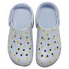 Sabots Crocs Classic Baya à motif floral « Bleu et blanc » 206230-4KV