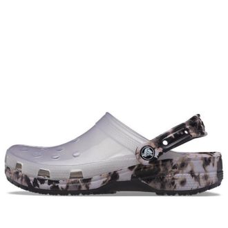 Sabots Crocs Classic Bleach « Noir translucide et blanc » 207333-001