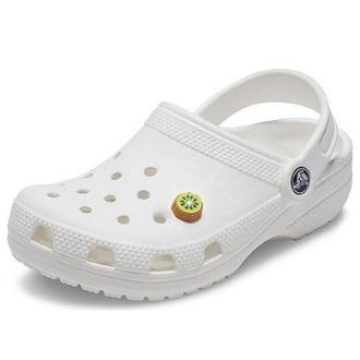 Sabots Crocs Classic Charm Kiwi Slice « Blanc » 21SF10008477