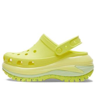 Sabots Crocs Classic Crush (femmes) « Vert fluo » 207988-76M