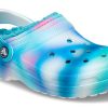 Sabots Crocs Classic doublés Solarized « Blanc Bleu Aqua » 207560-4SU