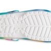 Sabots Crocs Classic doublés Solarized « Blanc Bleu Aqua » 207560-4SU