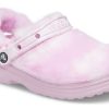Sabots Crocs Classic Fur Sure Ballerine « Rose Blanc » 207303-6SU