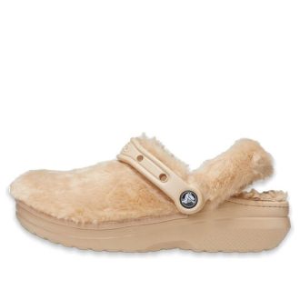 Sabots Crocs Classic Fur Sure « Chai » (femmes) 207303-212