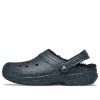Sabots Crocs Classic Glitter doublés noirs (femmes) « Ciel étoilé » 205842-9BD