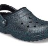 Sabots Crocs Classic Glitter doublés noirs (femmes) « Ciel étoilé » 205842-9BD