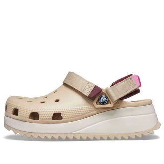 Sabots Crocs Classic Hiker « Beige Blanc Rouge » 206772-212